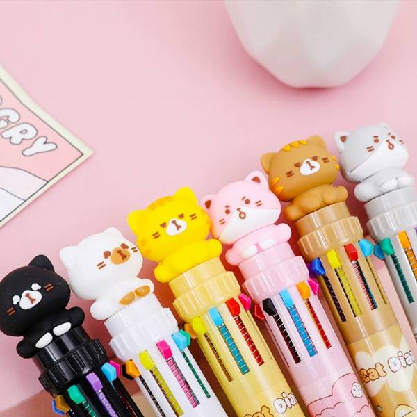 [ Set 20 Cây ] Bút Bấm 10 Màu - 21122