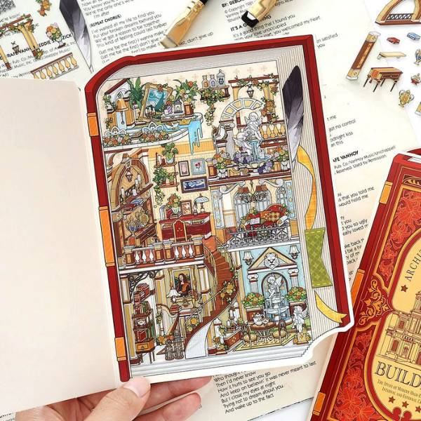 [ Set 12 Túi ] Sticker Trang Trí 3D - 21318