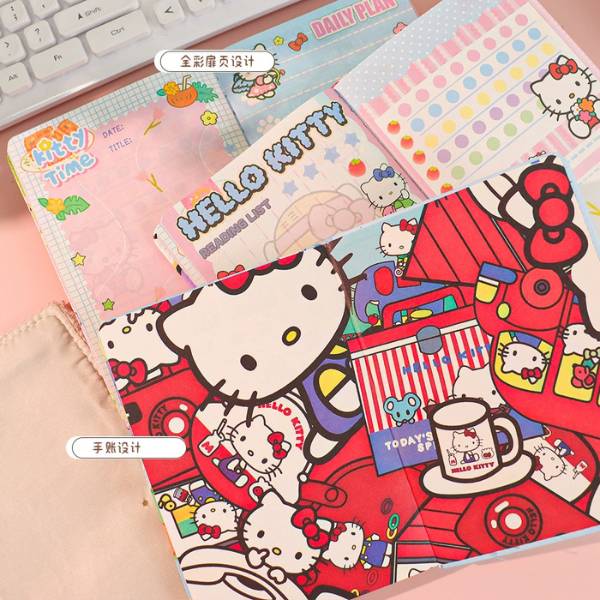 [ Set 5 Quyển ] Sổ Nhật Ký Hello Kitty [ B6 / Giấy Hoạ Tiết ] - 21430