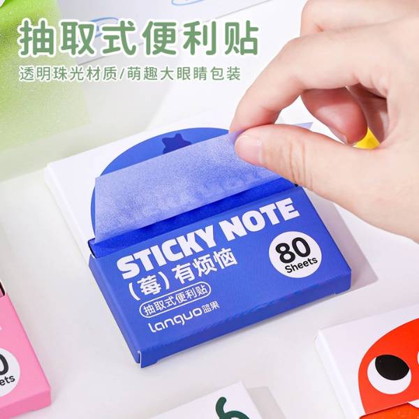 [ Set 12 Hộp ] Giấy Note Trong Suốt [ Hộp 80 Tờ ] - 21474