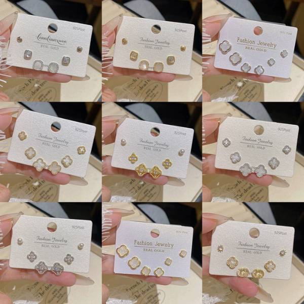 [ Set 5 Vỉ ] Bông Tai [ Titan ] - 21558