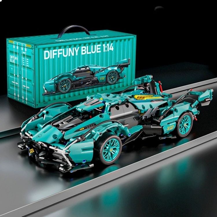 Lego Siêu Xe Lamborghini Tiffany Blue V12 [ Size 1:14 / 36cm ] - 21568
