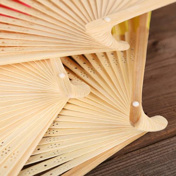 [ Set 10 Cái ] Quạt Xếp Màu Pastel - 21614