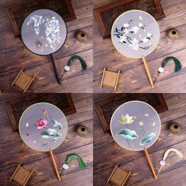 [ Set 10 Cái ] Quạt Tròn Truyền Thống - 21611