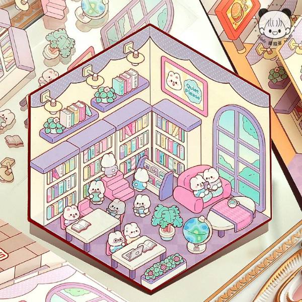 [ Set 12 Túi ] Sticker Trang Trí 3D [ 12.8*17cm ] - R21585