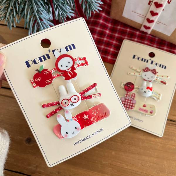 [ Set 10 Vỉ ] Kẹp Tóc [ Vỉ 3 Cái ] - 21665