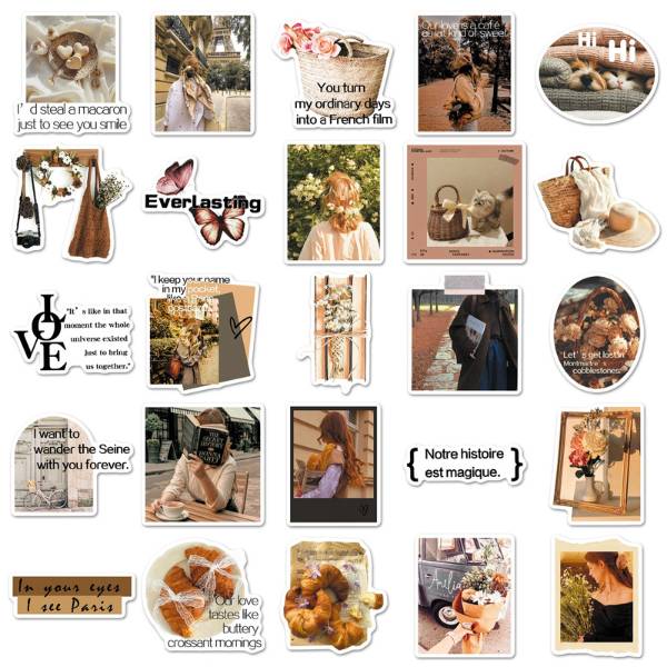 [ Set 10 Túi ] Sticker [ 50 Miếng ] - 21730