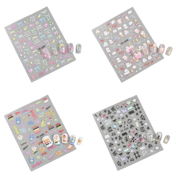 [ Set 20 Tấm ] Sticker Dán Nail [ Nhiều Mẫu ] - 21860