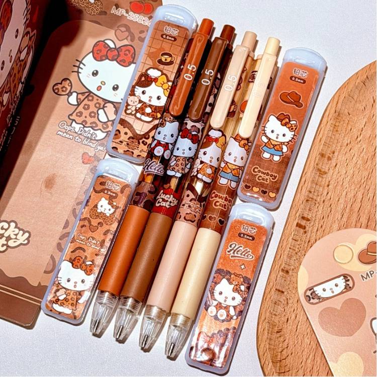 [ Hộp 24 Cây ] Bút Chì Bấm Hello Kitty [ Kèm Ngòi ] - 22467
