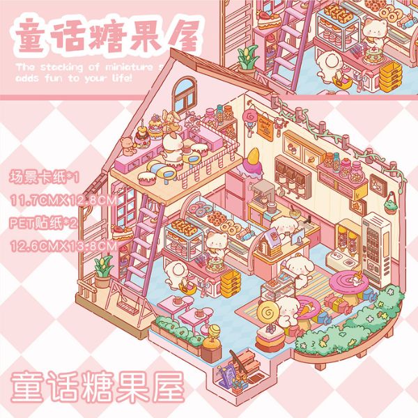 [ Set 10 Túi ] Sticker Trang Trí 3D [ 36 Mẫu ] - 935193