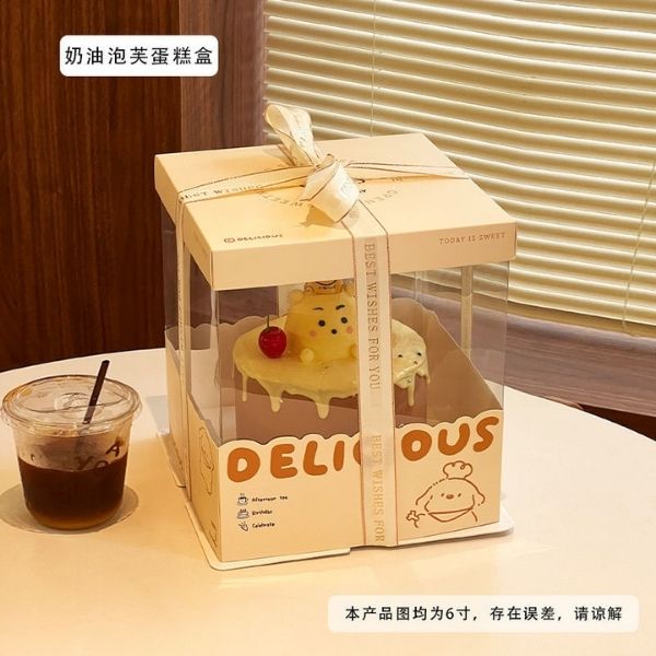 [ Set 5 Hộp ] Đựng Bánh [ Nhiều Size - Không Kèm Dây Ruybang ] - 18247