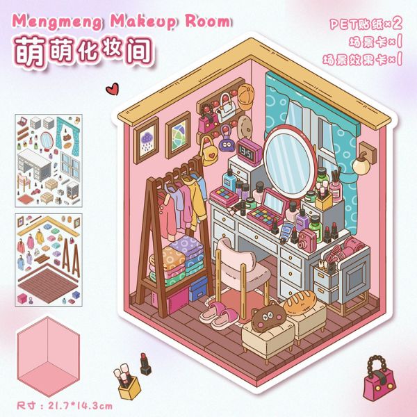 [ Set 20 Bộ ] Sticker Trang Trí 3D [ 21 x 14cm ] - 922802