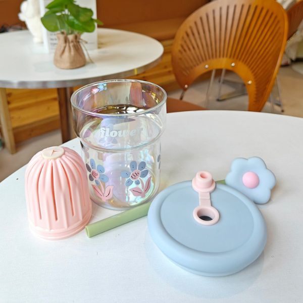 [ Set 2 Cái ] Bình Nước Thủy Tinh Borosilicate Cao Cấp Chịu Nhiệt Cao [ 500ml ] - 922972