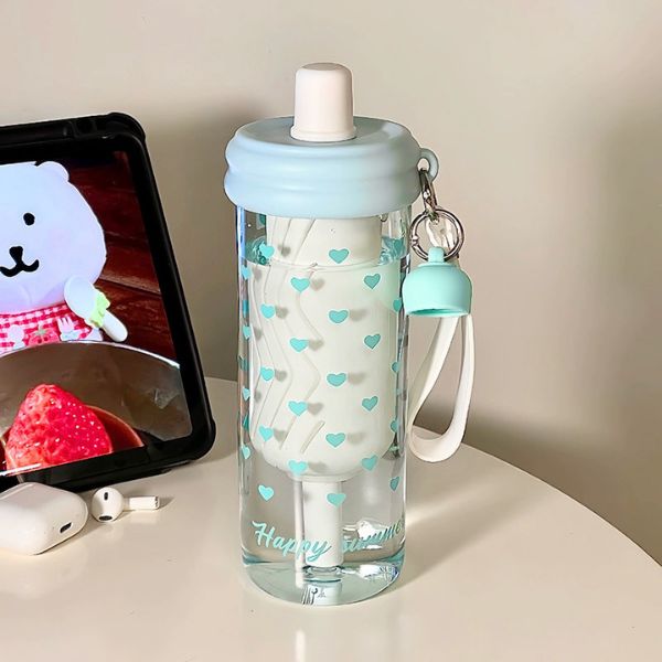 [ Set 2 Cái ] Bình Nước [ 650ml - Kèm Móc Treo ] - 922987