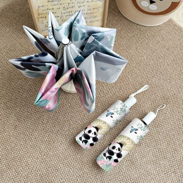 [ Set 2 Cây ] Dù / Ô Chống UV [ Gập Tự Động - Nan Dày Chắc Chắn ] - 935394