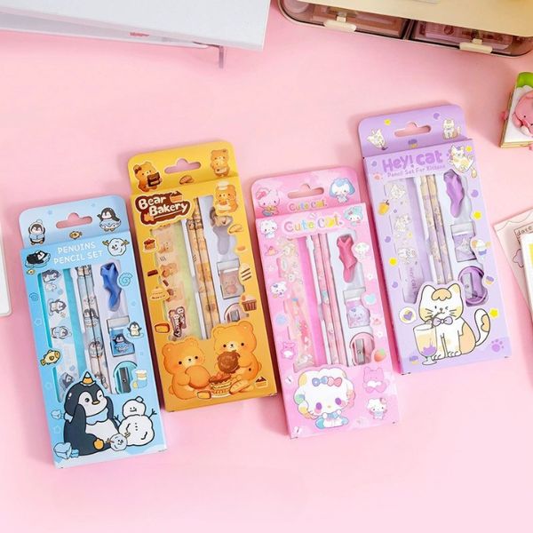 [ Set 12 Hộp ] Dụng Cụ Học Tập [ 6 Món ] - 95654