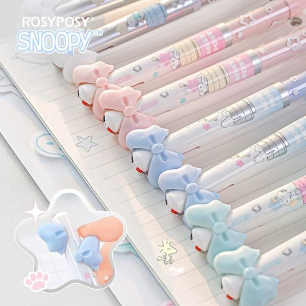 [ Set 12 Cây ] Bút Bi Khô Nhanh 2 Màu ROSPOSY [ 0.5mm - Đen / Đỏ ] - 95811
