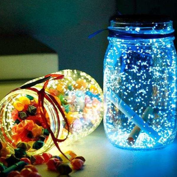 [ Set 10 Cái ] Bình Đựng Sao Dạ Quang [ Giao Nhiều Màu -  Chỉ Bình Và Nắp ] - 96143