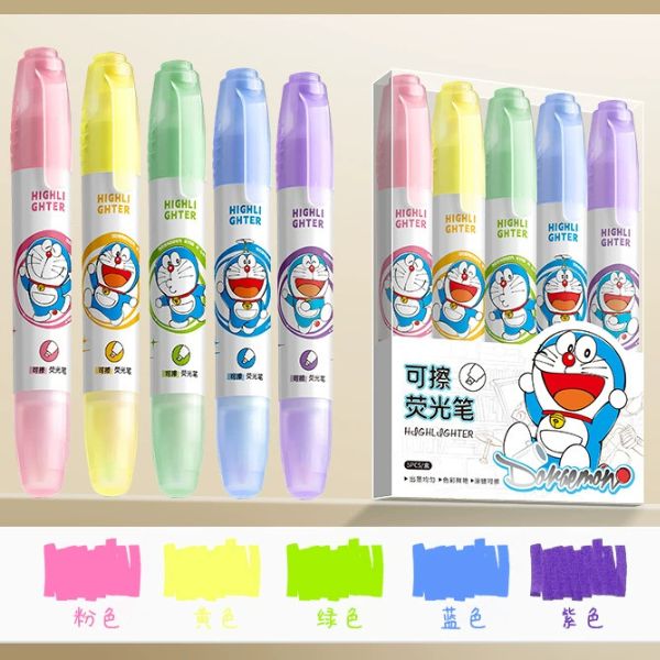 [ Set 10 Hộp ] Bút Dạ Quang 2 Đầu Xoá Được [ Hộp 5 Cây ] - 96763