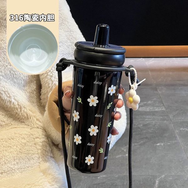 [ Set 2 Cái ] Bình GIữ Nhiệt [ 720ml - Inox 316 - Tráng Gốm ] - 16275