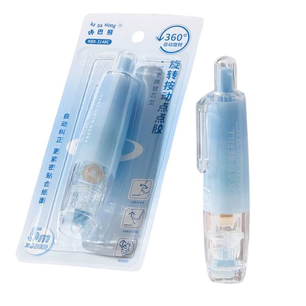 [ Set 12 Cái ] Keo 2 Mặt [ 6mm*5m - Đầu Xoay 360 ] - 16645