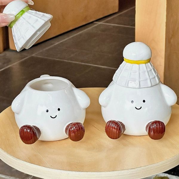 [ Set 2 Cái ] Ly Cốc Sứ + Thìa [ 400ml ] - 17894