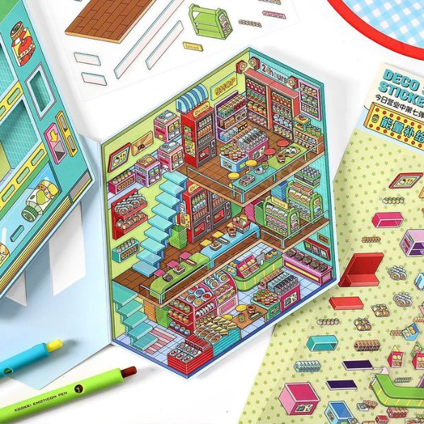 [ Set 6 Bộ ] Sticker Trang Trí 3D - 17913