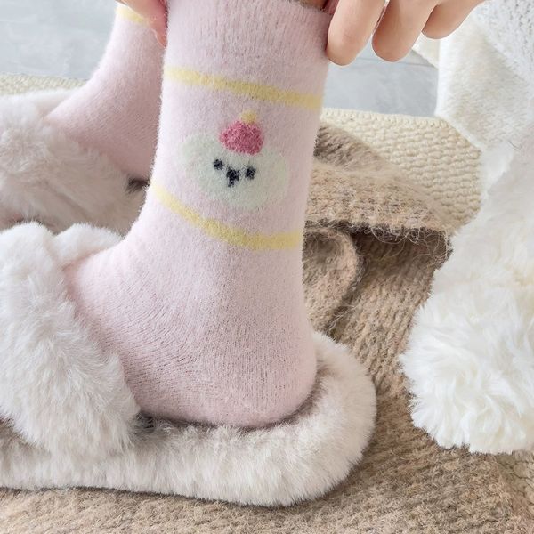 [ Set 5 Đôi ] Vớ Dài Mùa Đông [ Polyester / Có Tag Treo ] - 18052