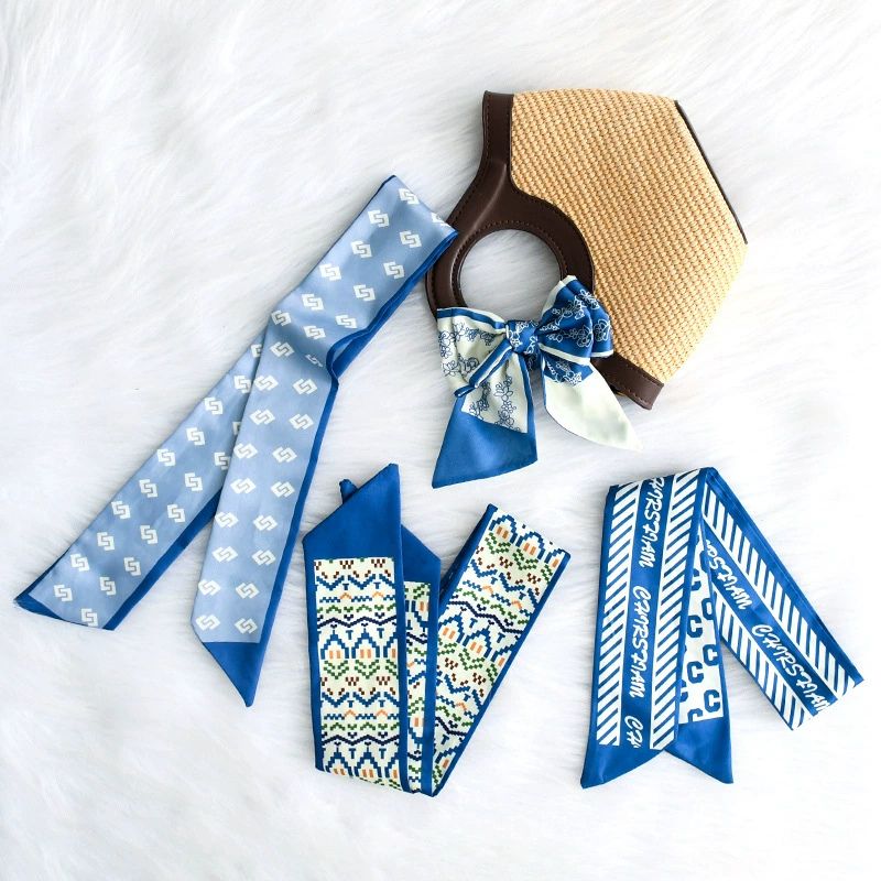 [ Set 20 Cái ] Khăn Lụa Dài Hàn Quốc [ 88*6cm ] - 18111