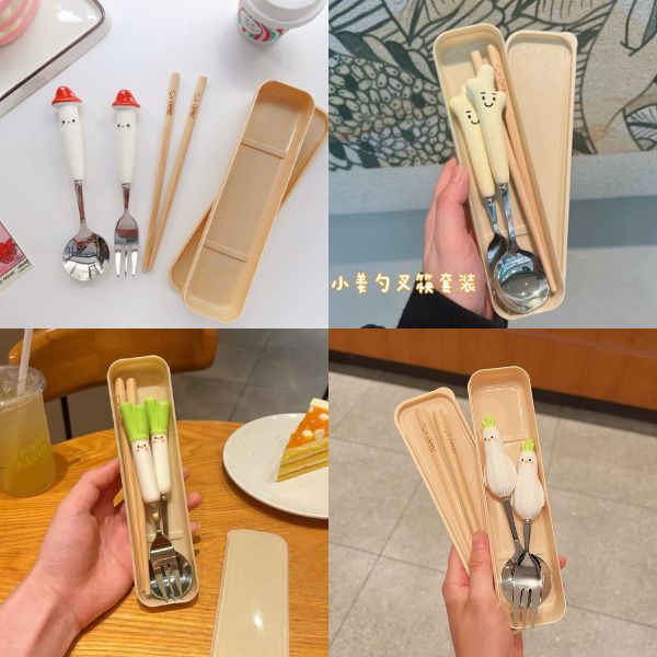 [ Set 5 Bộ ] Thìa Muỗng Đũa - 18410