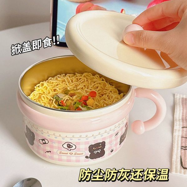 [ Set 2 Cái ] Tô Ăn Mỳ Inox 304 - 18409