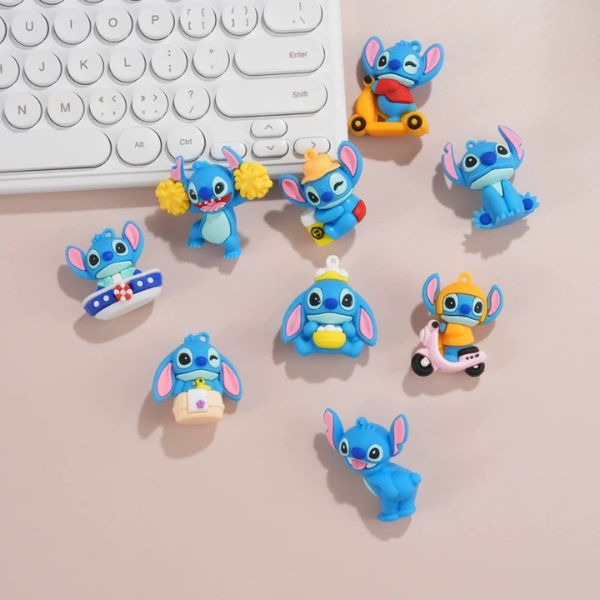 [ Set 50 Cái ] Móc Khoá / Charm Cao Su 3D Stitck [ Size ~ 5cm ] - 19169