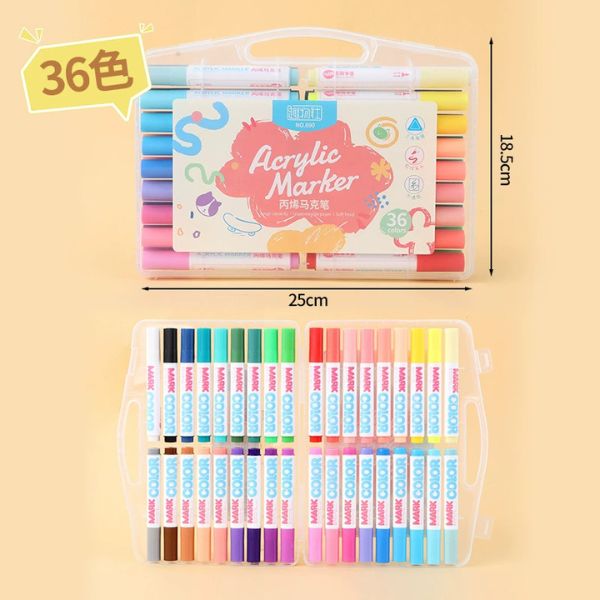 [ Set 2 Hộp ] Bút Lông màu Acrylic [ 12-24-36-48 Màu ] - 19215