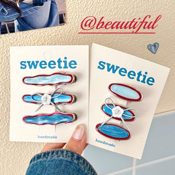 [ Set 12 Vỉ ] Kẹp Tóc [ Vỉ 3 Cái ] - 19258