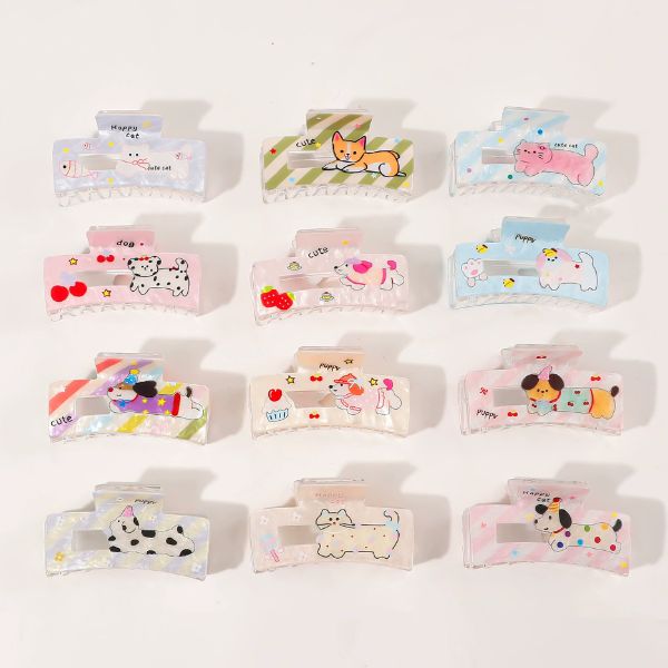 [ Set 12 Cái ] Kẹp Tóc [ 8.8cm ] - 19278