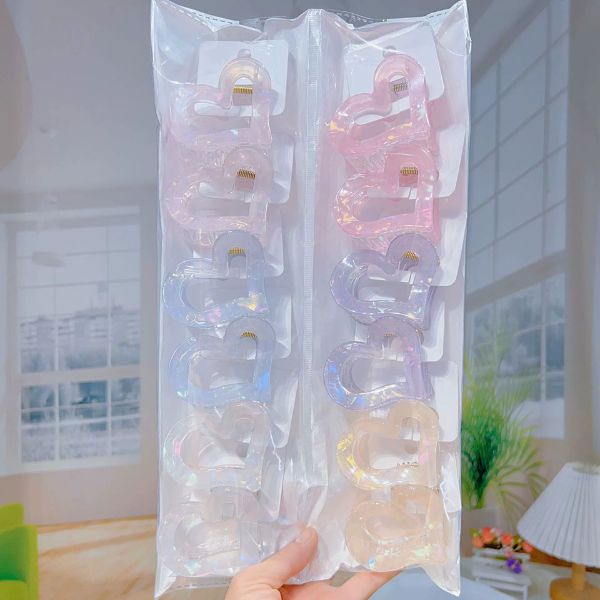 [ Set 12 Cái ] Kẹp Tóc [ 6.5cm ] - 19308