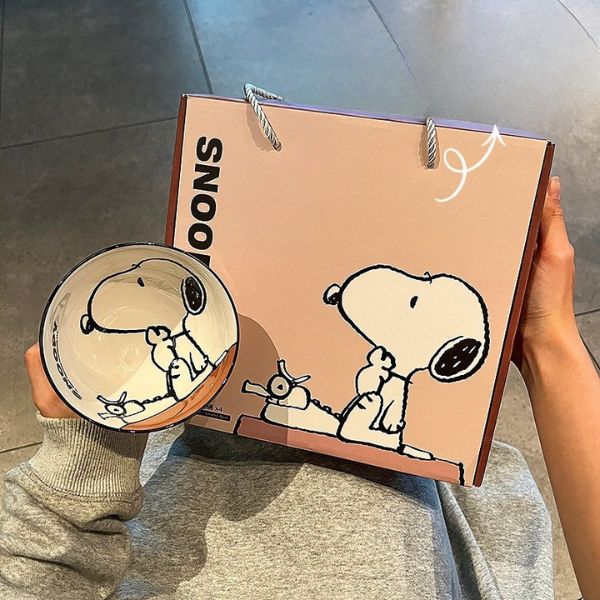 [ Hộp 4 Cái ] Chén Cún Snoopy - 19368