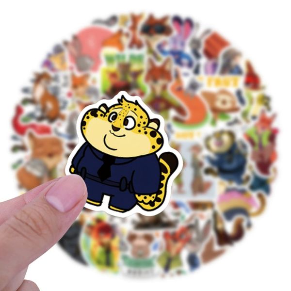 [ Set 10 Túi ] Sticker PVC Zootopia - 19786