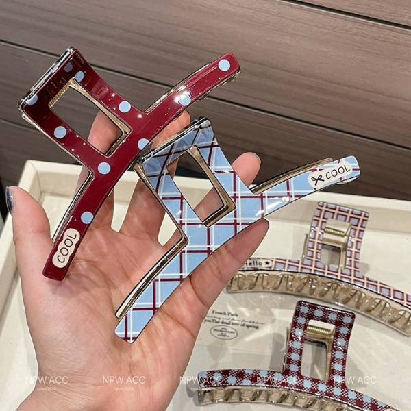 [ Set 12 Cái ] Kẹp Tóc [ Acrylic / 11cm ] - 19810