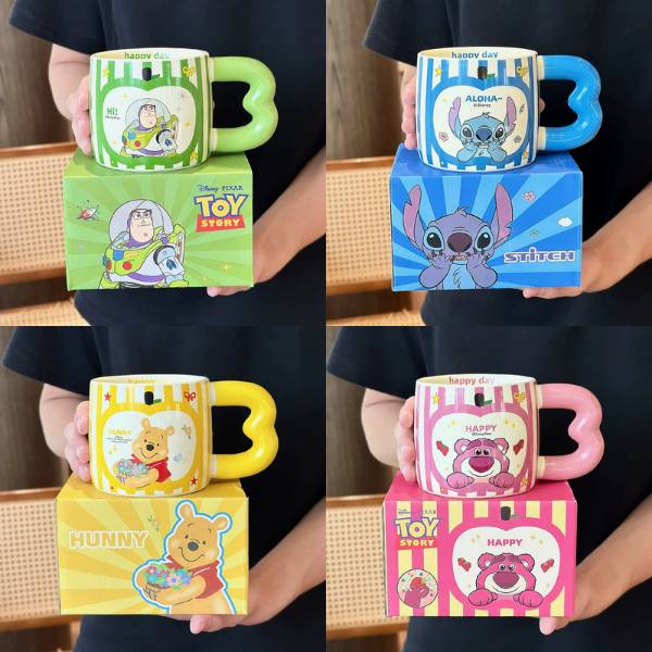 [ Set 2 Cái ] Cốc Sứ 420ml Toy Story [ Hộp Màu ] - 19881