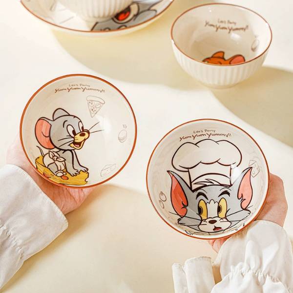 [ Set 2 Hộp Quà ] Chén Sứ Tom & Jerry [ Hộp 4 Cái ] - 19916