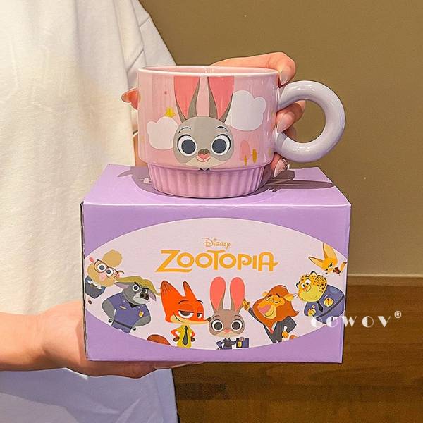 [ Hộp 2 Cái ] Cốc Sứ Zootopia - 20156