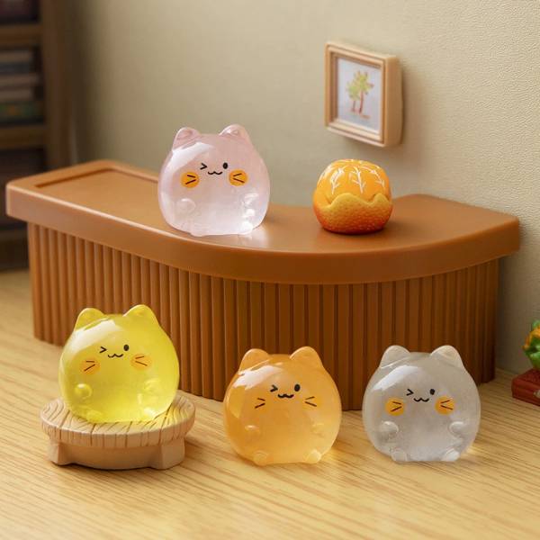 [ Set 50 Cái ] Charm Mèo 3D Dạ Quang - 20229