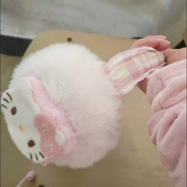 [ Set 5 Cái ] Bịt Tai Len Hello Kitty - 20360