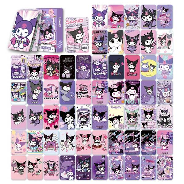 [ Set 5 Hộp ] Lomo Card Kuromi [ 92 PCS + Sticker ] - 20381