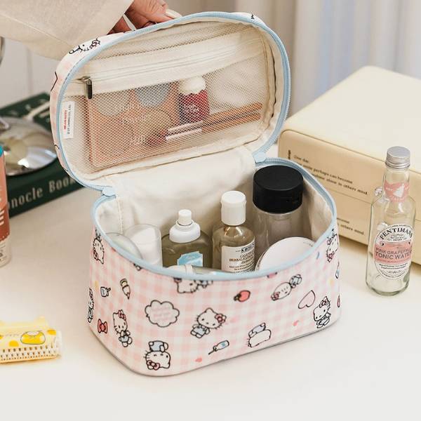 [ Set 2 Cái ] Túi Đựng Mỹ Phẩm Hello Kitty - 20479