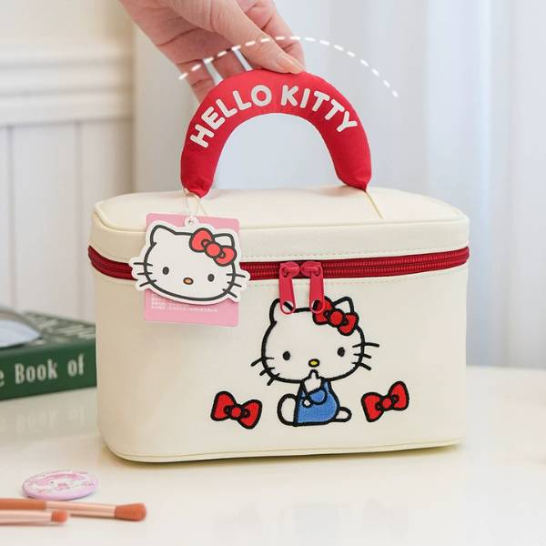 [ Set 2 Cái ] Túi Đựng Mỹ Phẩm Hello Kitty - 20476