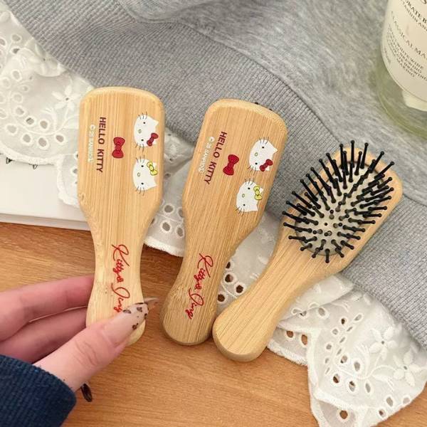 [ Set 10 Cái ] Lược Đệm Mát Xa Hello Kitty - 20690