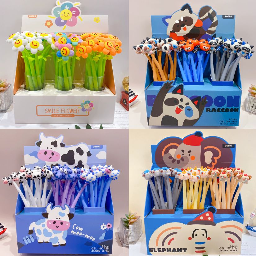 [ Hộp 36 Cây ] Bút Bi Dẽo [ 0.5mm / Đen ] - 20806