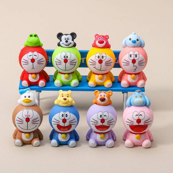 [ Set 16 Cái ] Charm 3D Doraemon - 20804